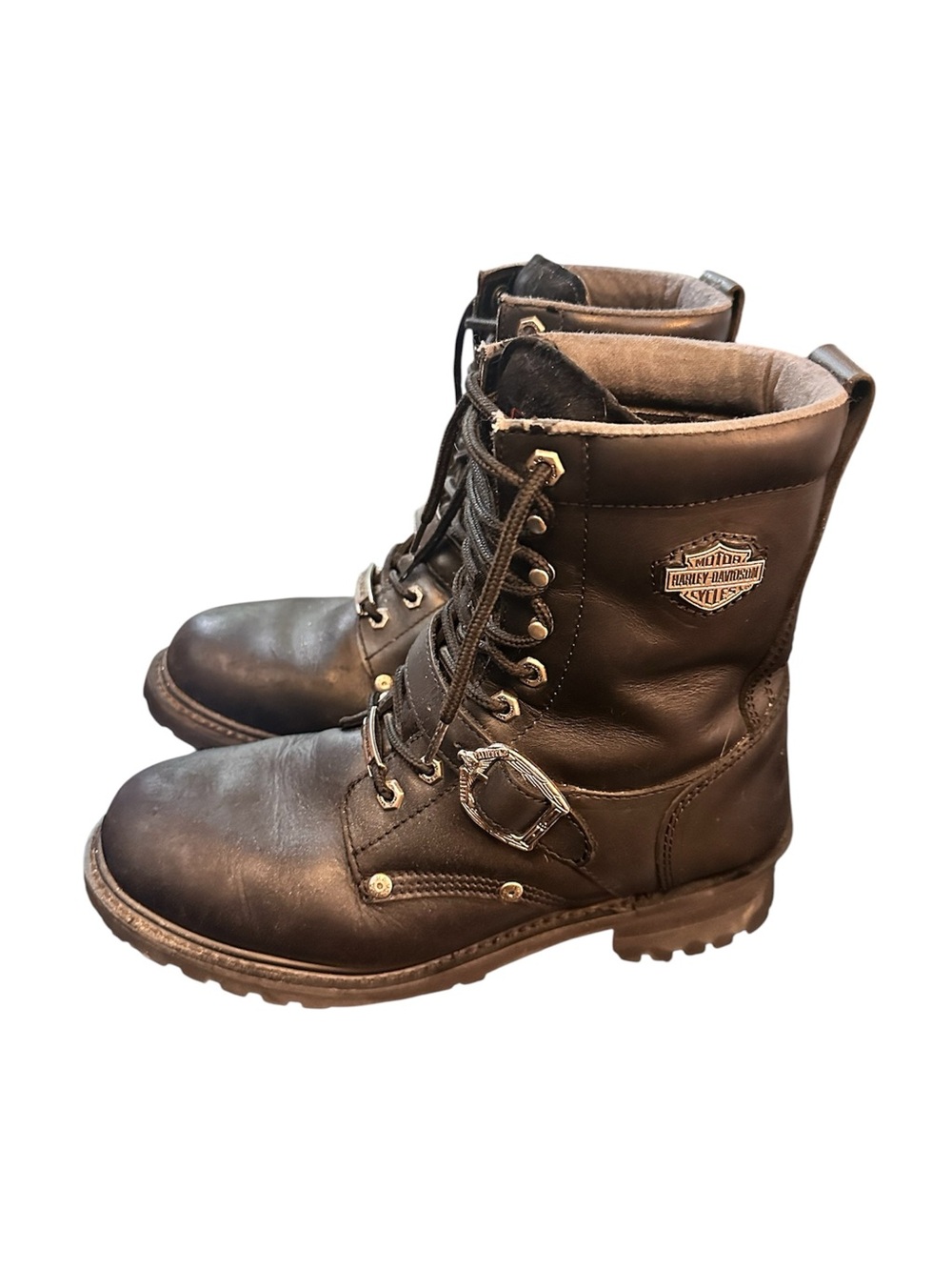 Harley-Davidson Faded Glory Men's Leather Motorcycle Boots Size 9.5